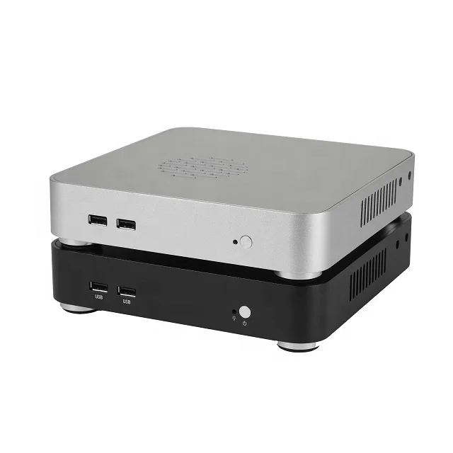  Ультракомпактный промышленный мини-ПК WIN7/8/10/Linux 2 ethernet Barebone без вентилятора 12 В core i3 i5 i7 J1900