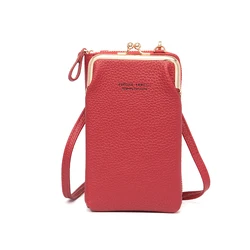 Newest Fashion Wallet Credit Card Holder Women/Girl Clutch Wallet Bag Phone Pu Leather Sling Bag Crossbody