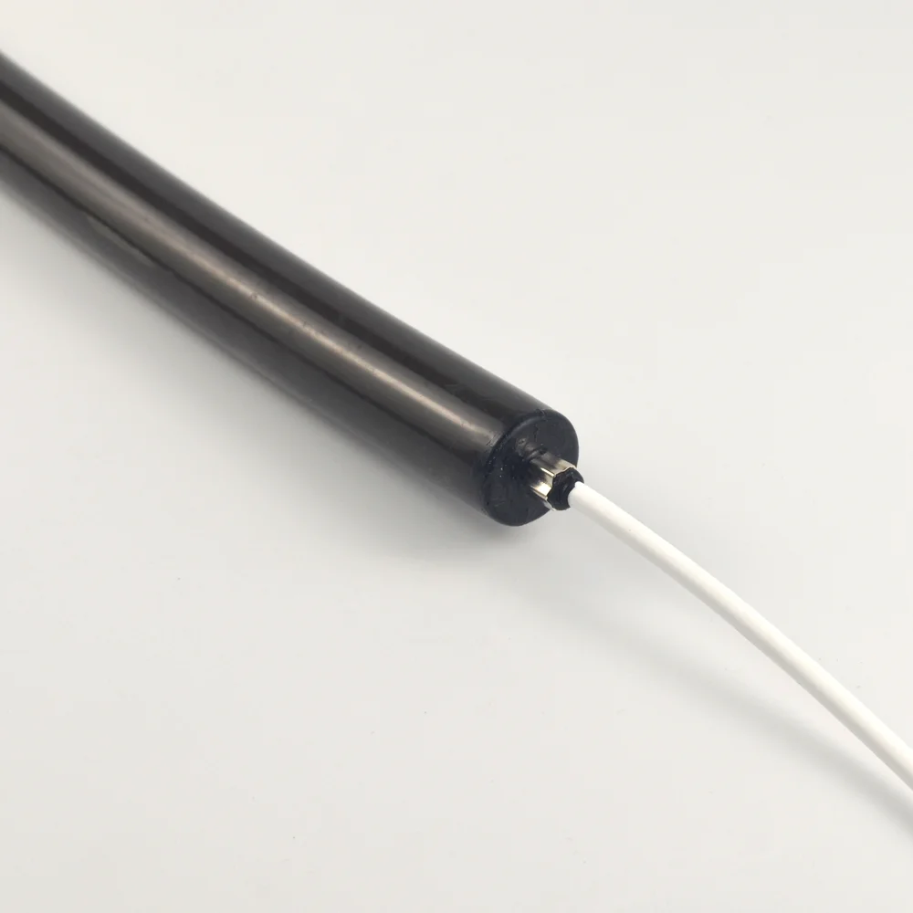 Customized Black Round 360 degree flexible led strip neon silicone tube for led strip lights