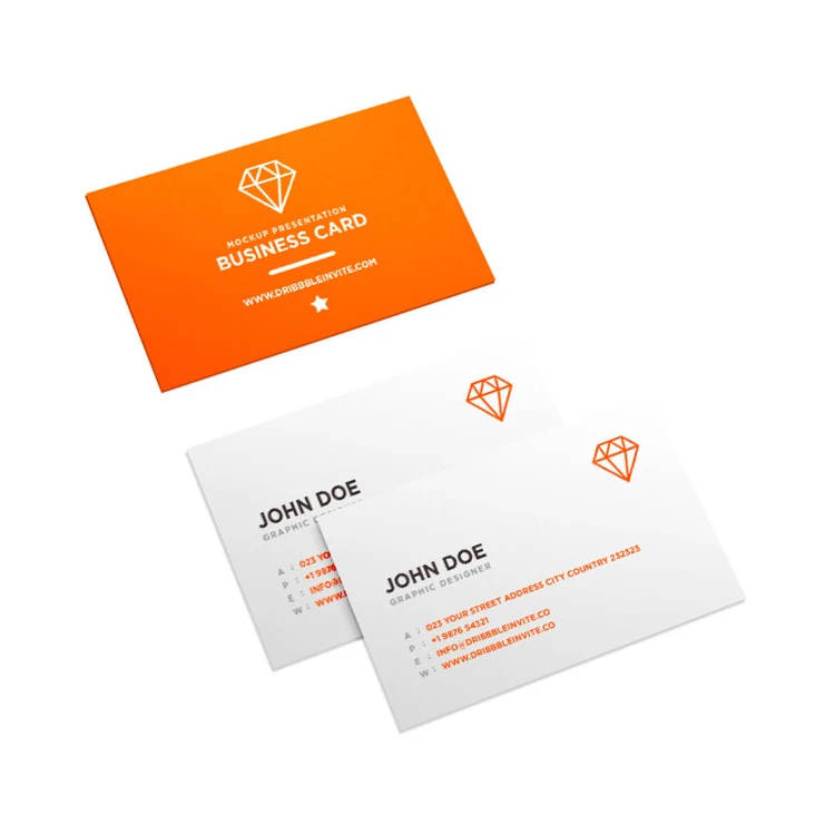 High End Business Card Personality Hard Paper Cards Double Sided Business Card