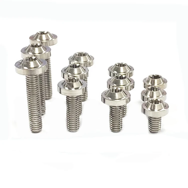 CNC крепеж титановые болты мотоцикл m10x1.0x19mm титановый сплав Высокопрочный велосипед Ручка ступицы/