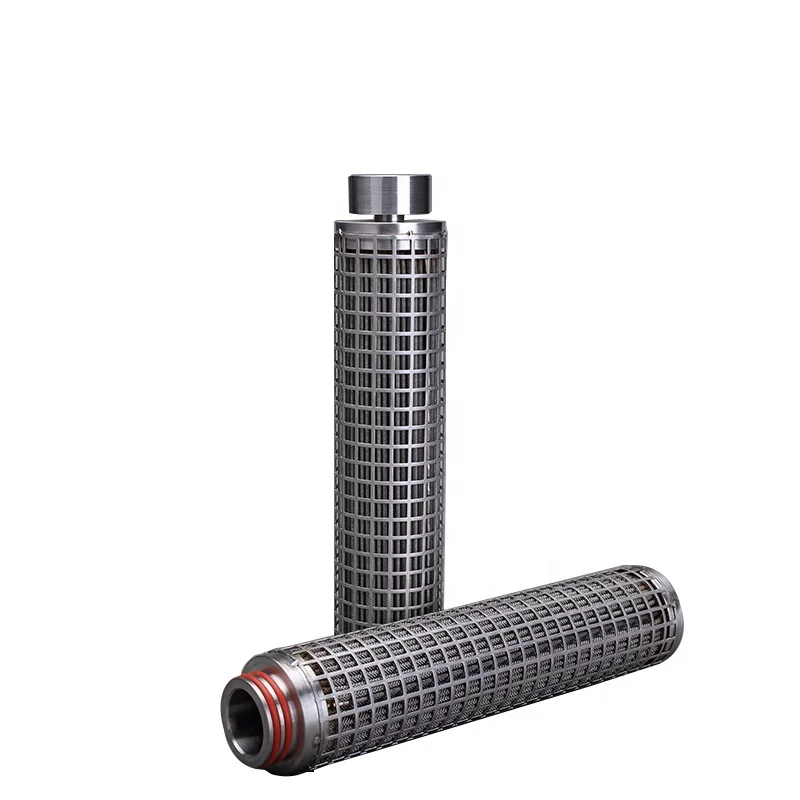 High temperature resistant filter cartridge stainless steel 304/316 mesh pleated filter for particles from liquid