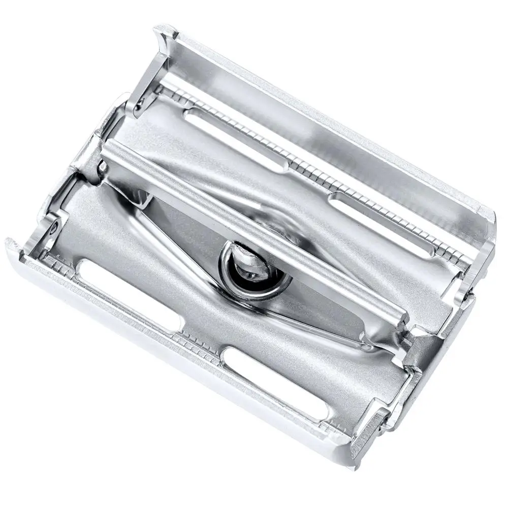 JDK High Quality Copper Metal Long Handle Butterfly Twist Razor Shaving Double Edge Safety Razor Used With Shave brush