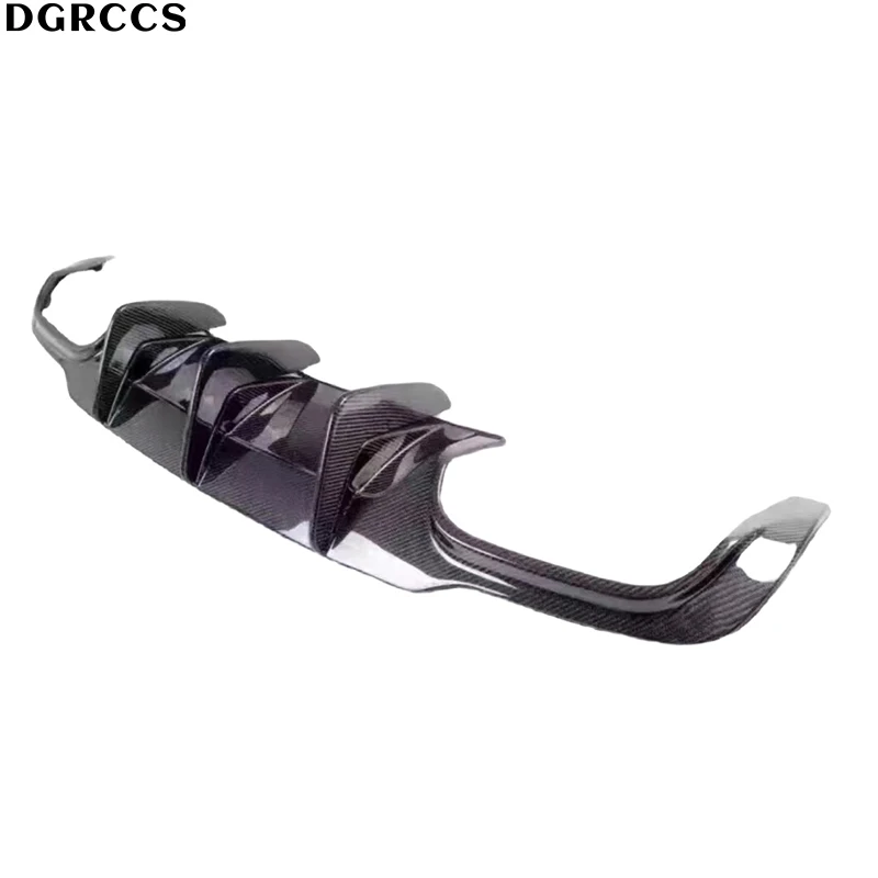 For Mercedes-Benz W204 C180 C260 C63 2007-2014 Blade edge style carbon fiber Rear lip rear diffuser bumper lip