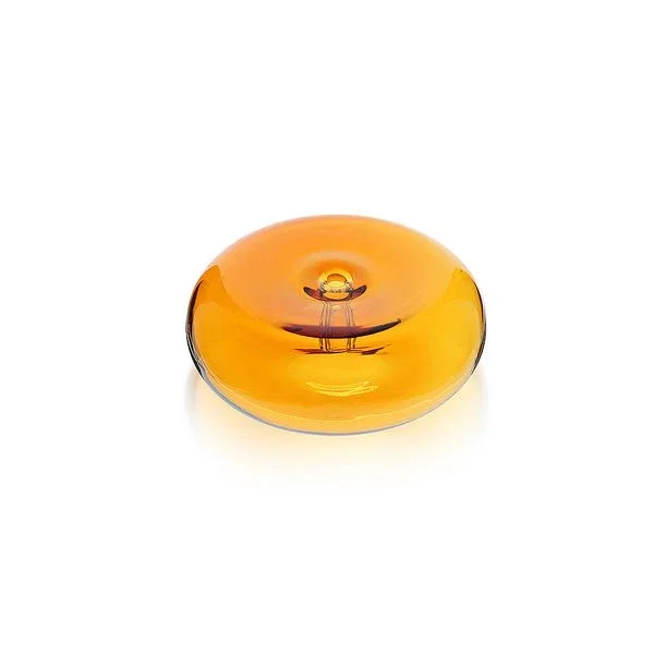 
Custom Made Heat Resistant Pink Colored Hollow Glass Pebble Incense Burner Stick Holder 