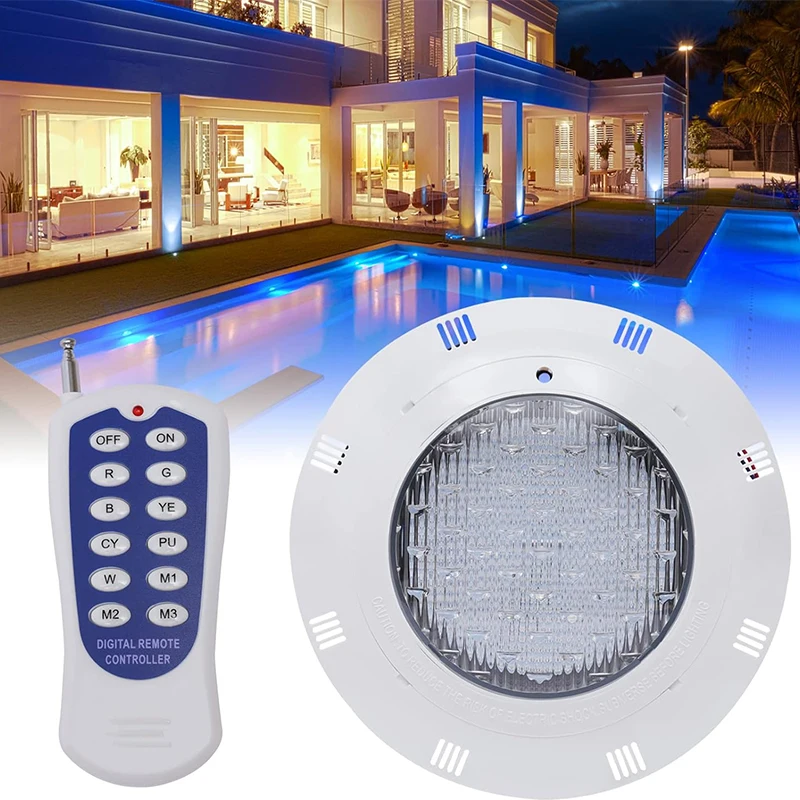 Waterproof IP68 Swimming Pool Light ABS and PC Material Underwater Pool LED Light