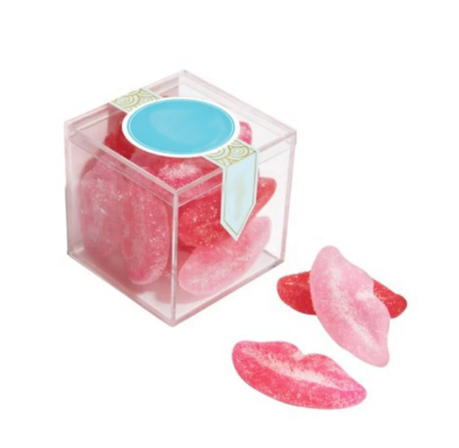 2*2*2 'оптовая продажа прозрачный пластиковый куб свадебные конфеты подарок плексигласовая коробка с крышками