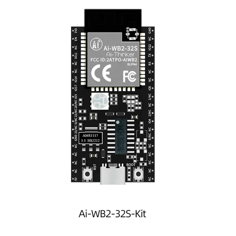WiFi+ Bluetooth 5.0 Module Ai-WB2-32S-KIT Development Board /PCB antenna Type-C Interface