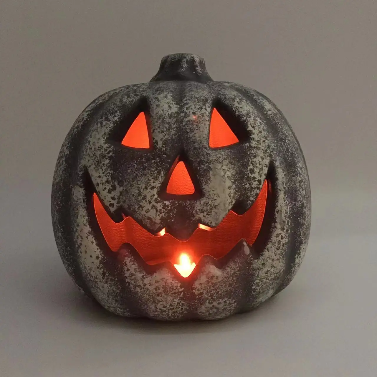 Battery Powered Led Halloween Decorations Flameless Plastic Pumpkin Projector Custom Home Party Lights