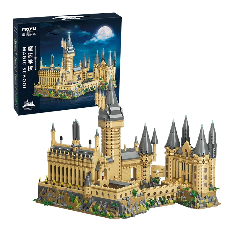 MOYU конструктор MOC 6369 шт. креативный волшебный школьный замок микро строительные блоки игрушки