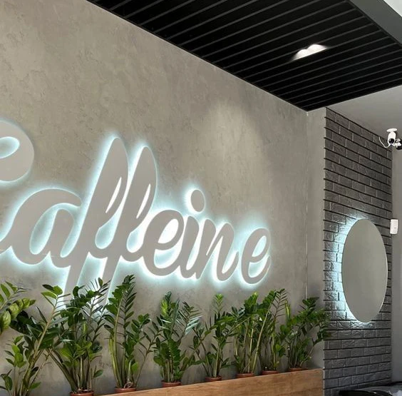 customized metal logo business signs outdoor backlit led sign wall logo store front led company logo design