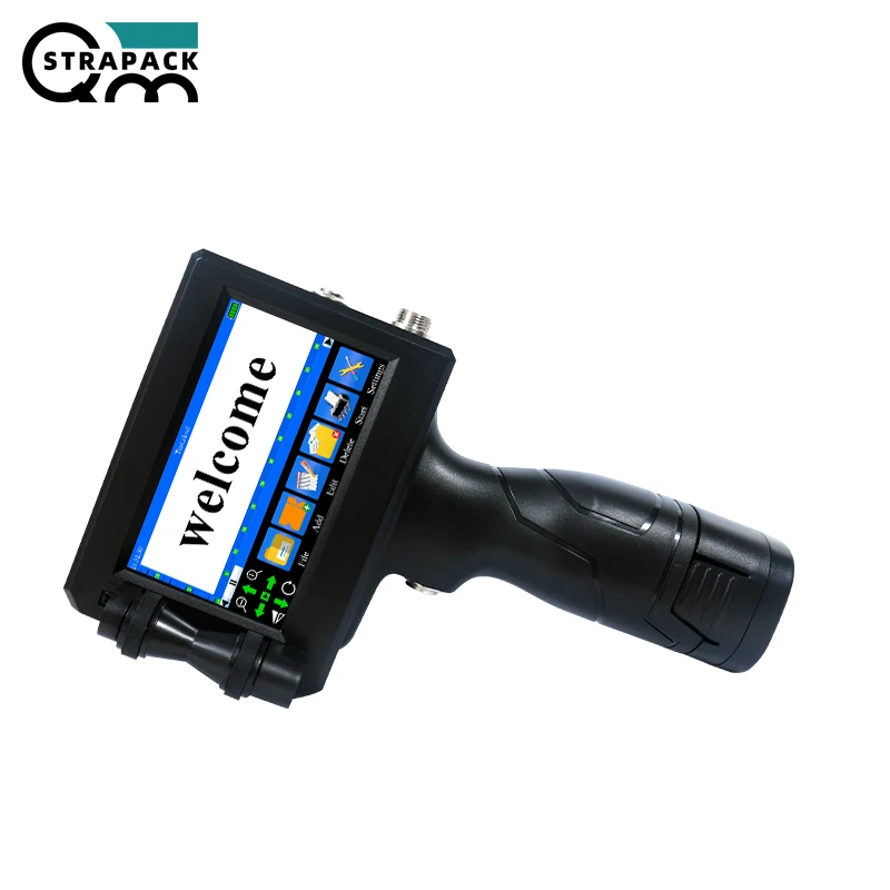 12.7mm Hand Print Machine USB QR/Barcode/Date/Logo Inkjet DTG Printer for Manufacturing Plant 1-Year Warranty Fast Dry Ink