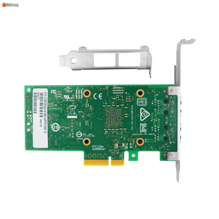 Абсолютно новый и оригинальный зарядное устройство с двумя портами Ethernet 10G PCI-E x4 RJ45 сетевой карты серверный адаптер