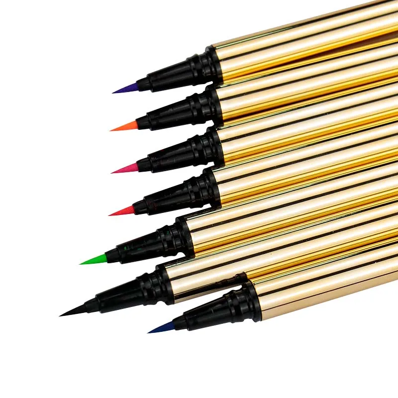 waterproof black quick dry magnetic luxury lashglue liquid wholesale glue pen white vegan stamp 12 rainbow eyeliner