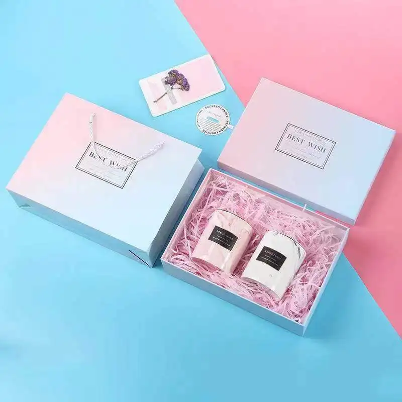 Customized Hot Selling Gift Packaging Box with Lid and Based Made of Recyclable Materials for Birthday Gift Packaging