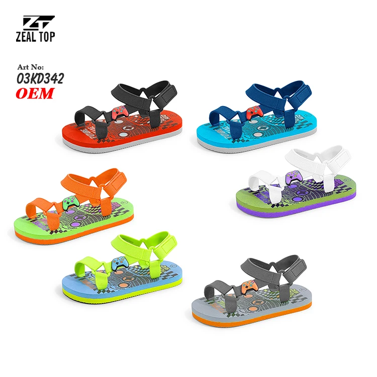 Hot Sale High Quality Children Slippers Kid Summer Shoes Girls Babies Flat Fancy Toddler Sandals Manufacturers PVC Strap Sandals