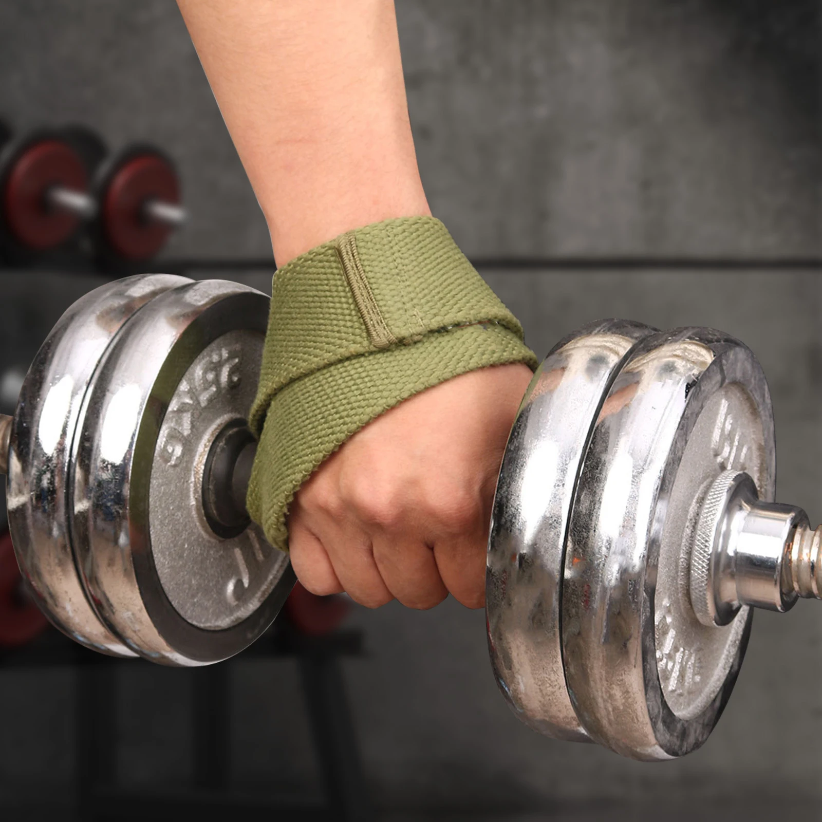 Custom Logo Weightlifting Wraps Strength Training Figure 8 Power Lifting Gym Grips Support Wrist Straps