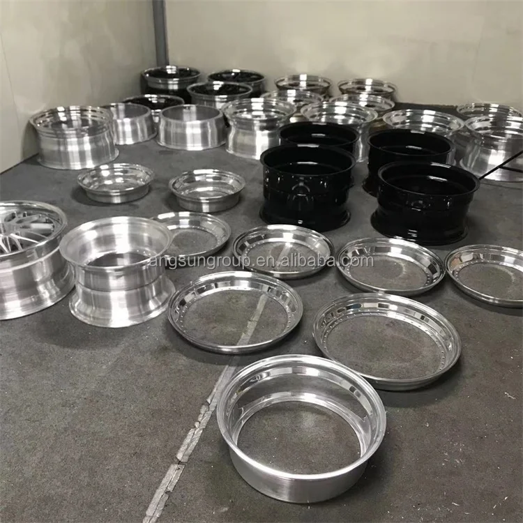 Chinese factory high quality forged Rims 3 pcs 16 to 18 triple step lip slant lip outer lip inner barrel for bbs oz ssr rotiform