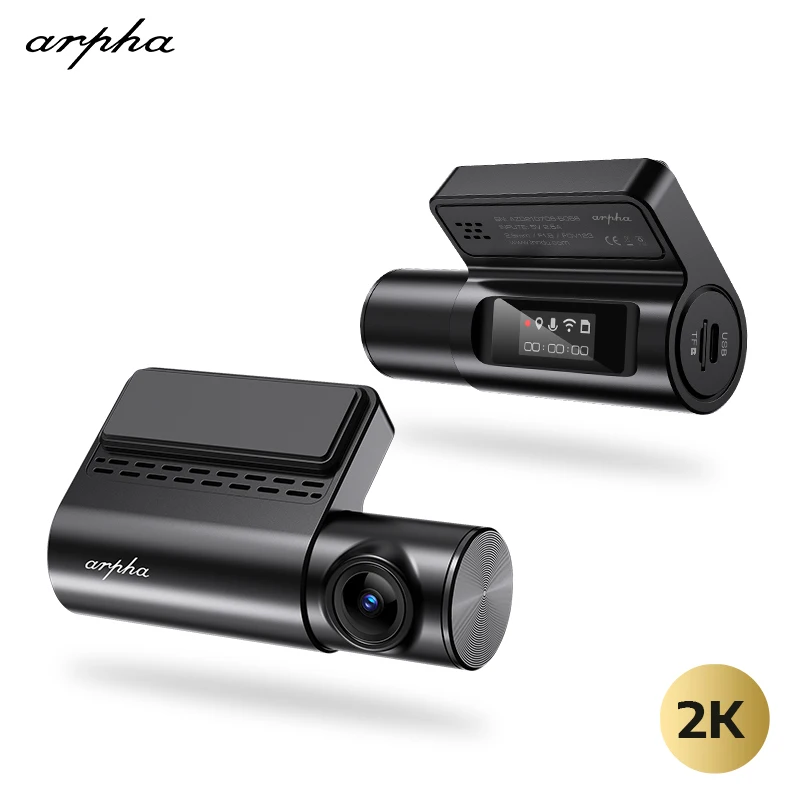 Arpha A12 Wholesale Best Dashcam 2k Hidden WIFI Wireless Dash Camera GPS Dash Cams Car Dvr Dash Cam
