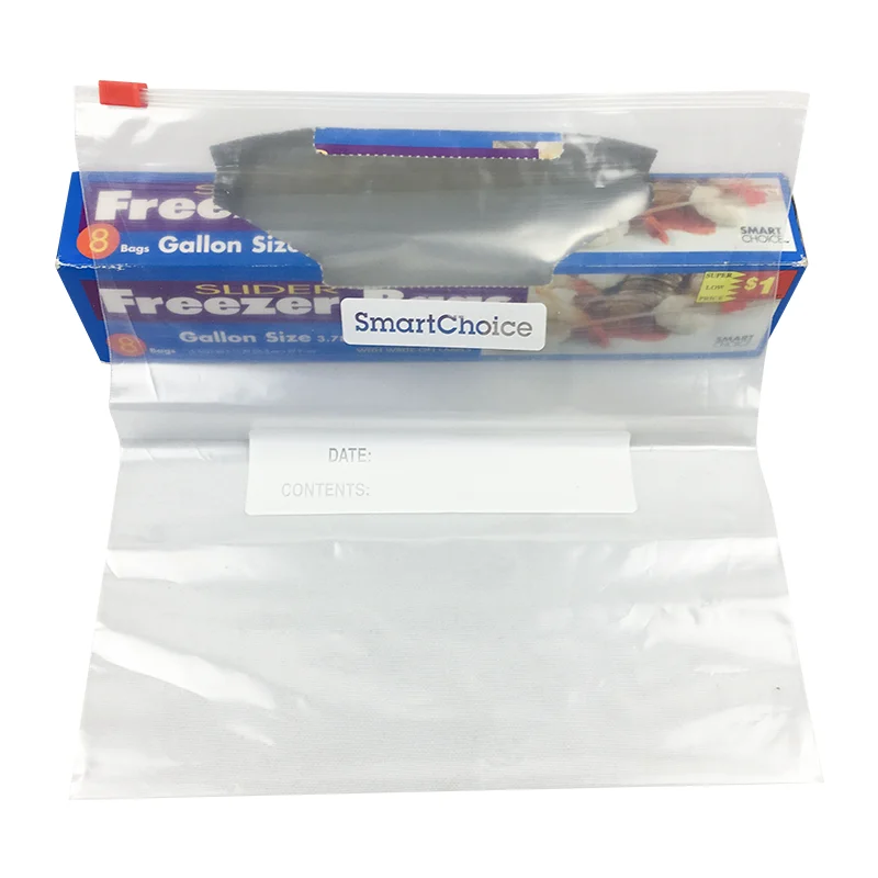 Resealable Leak Proof Plastic Double Zipper Bags With Logo Square Bottom Food Grade  Custom Double Pe Zipper Bags