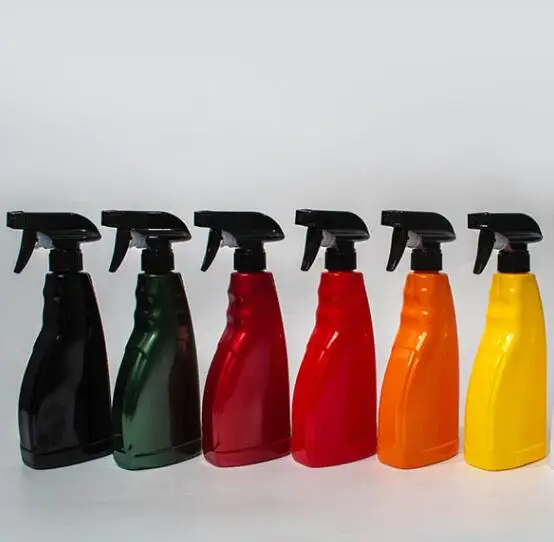 500ml PET Plastic Spray Bottle, liquid detergent bottle packaging