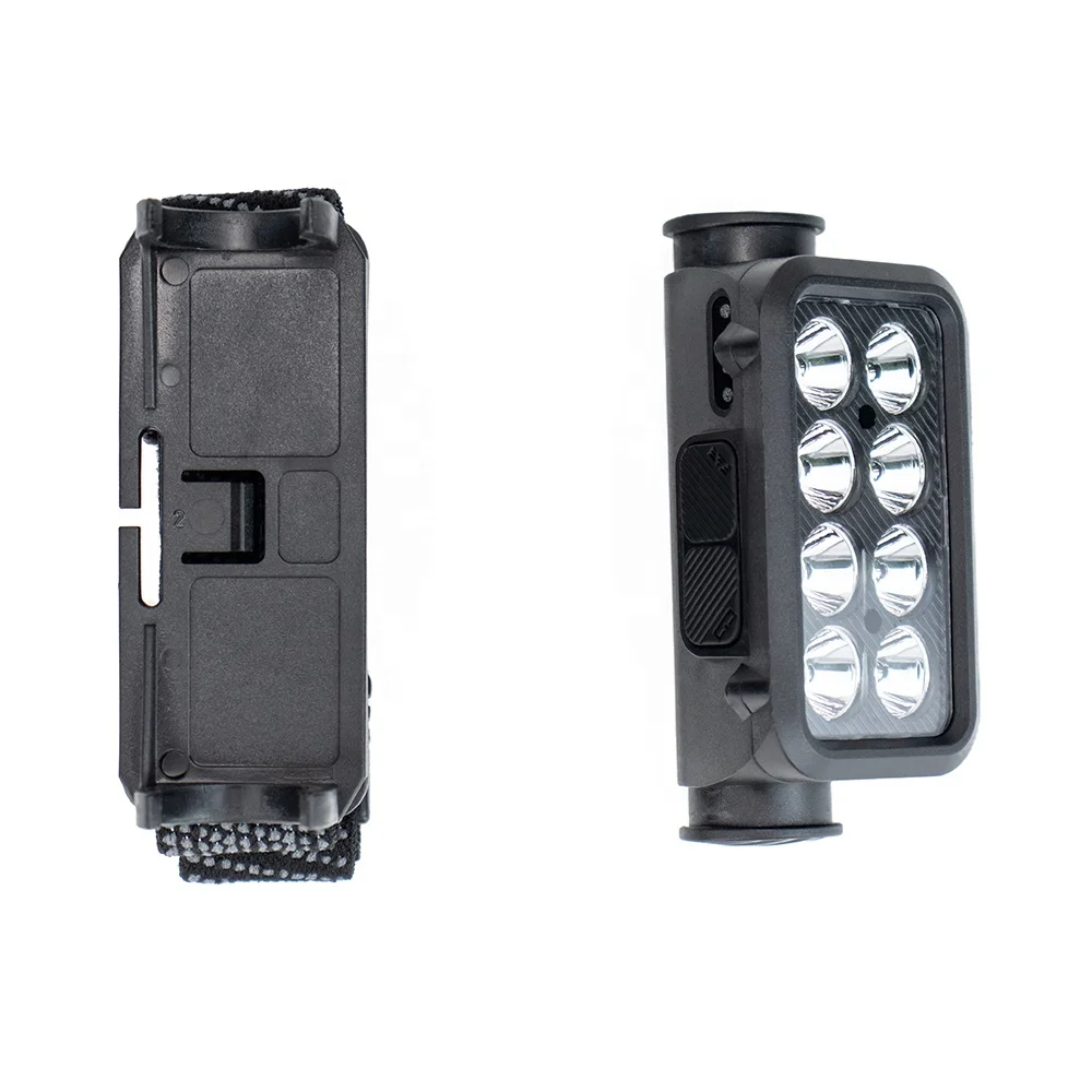 3030 built-in battery SOS smart sensor headlamp abs outdoor rechargeable led headlight