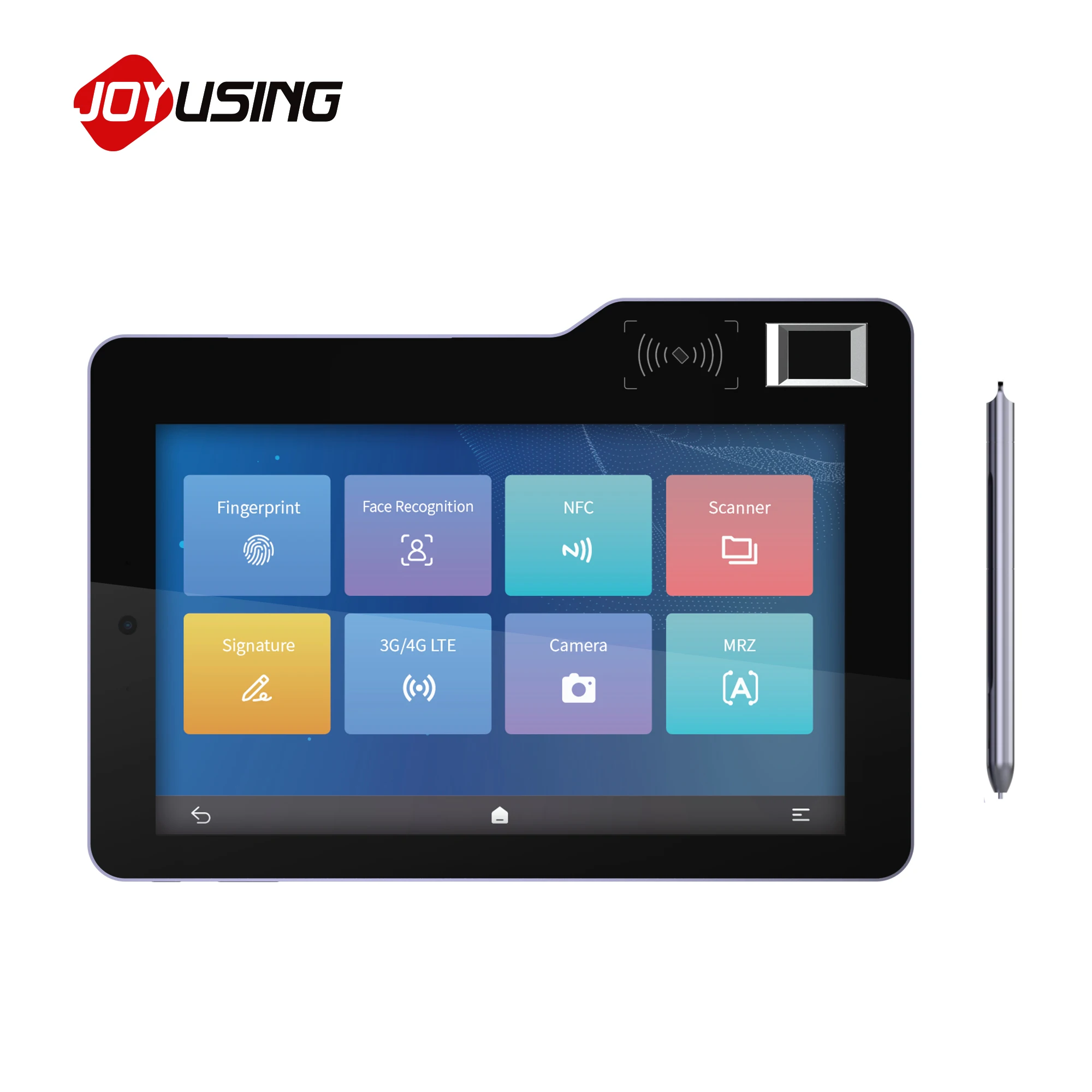 10,1 дюймовый биометрический планшет Android pad с бесплатным стилусом сканер отпечатков пальцев NFC распознавание лица для цифрового офиса