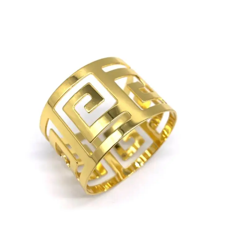 Table Decoration Serviette Holder Metal  Napkin Ring Home Flower Wedding Banquet Party