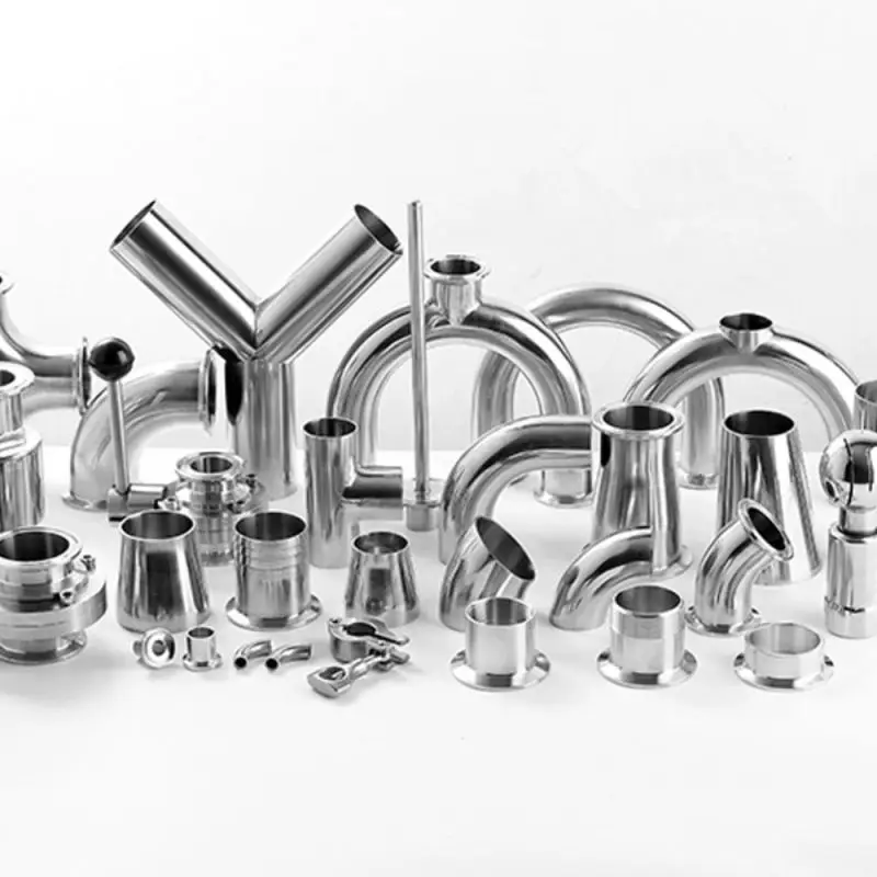 Stainless steel hydraulic 304 316 plumbing material male female threaded reducing elbow tee reducer clamp ferrule pipe fittings