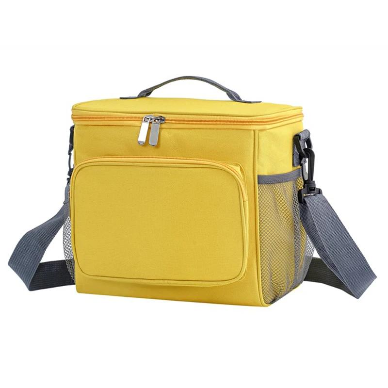 portable fresh-keeping and heat preservation bag oxford cloth single shoulder lunch bag custom size and color cooler bag
