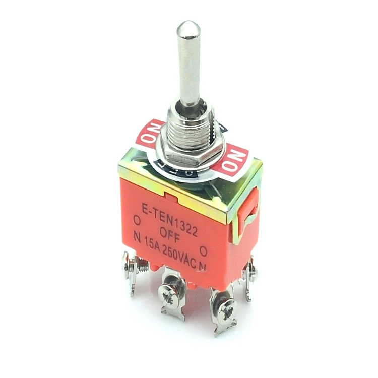 High quality Toggle switch Power shake head rocker arm switch 6 pin 3 shift switch