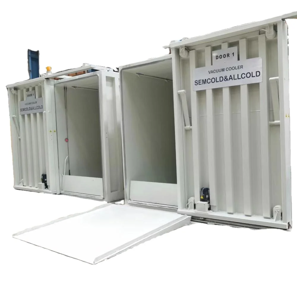Hydraulic door design vacuum pre cooling system chamber allcold vegetable vacuum cooler