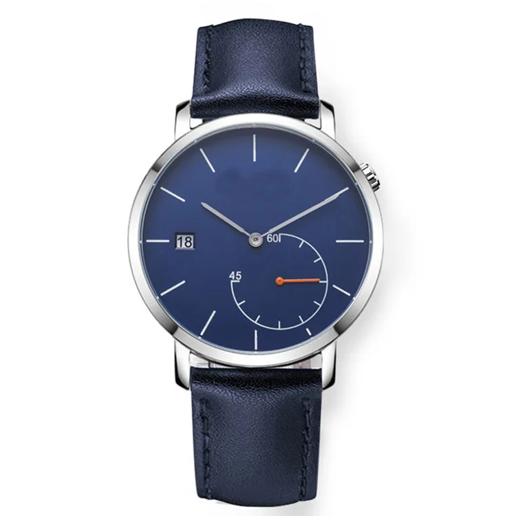 W0390 New Arrival 100% Full inspection Customized Available Ultra Thin Watch With Crown Logo Factory China