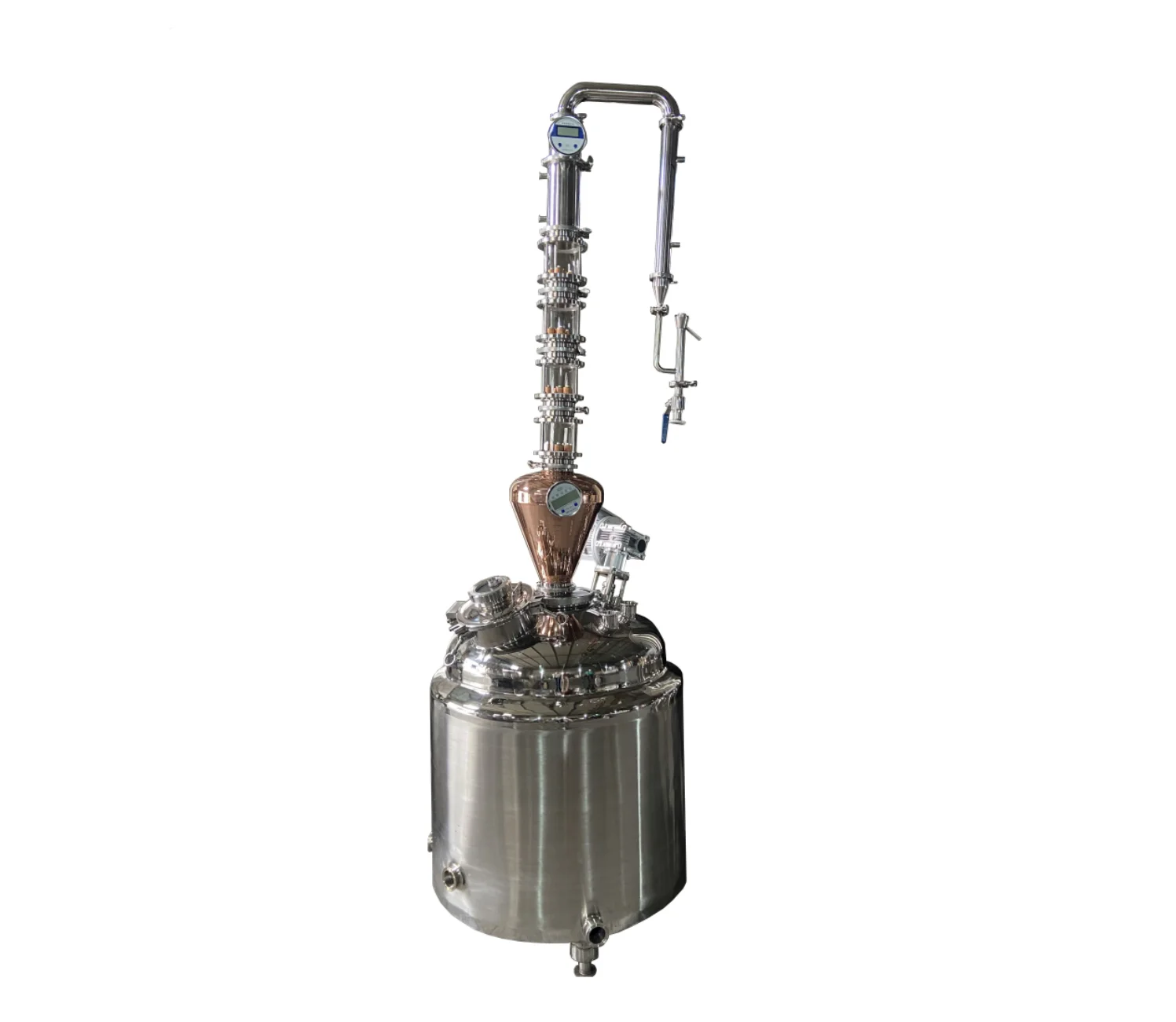 Towin 200L  Alcohol Distillery Equipment Copper Distillation Column Gin Still for Sale
