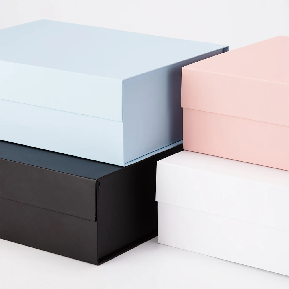 Food Grade Folding Box Logo Box With Gate Fold Lid Folding Paper Box