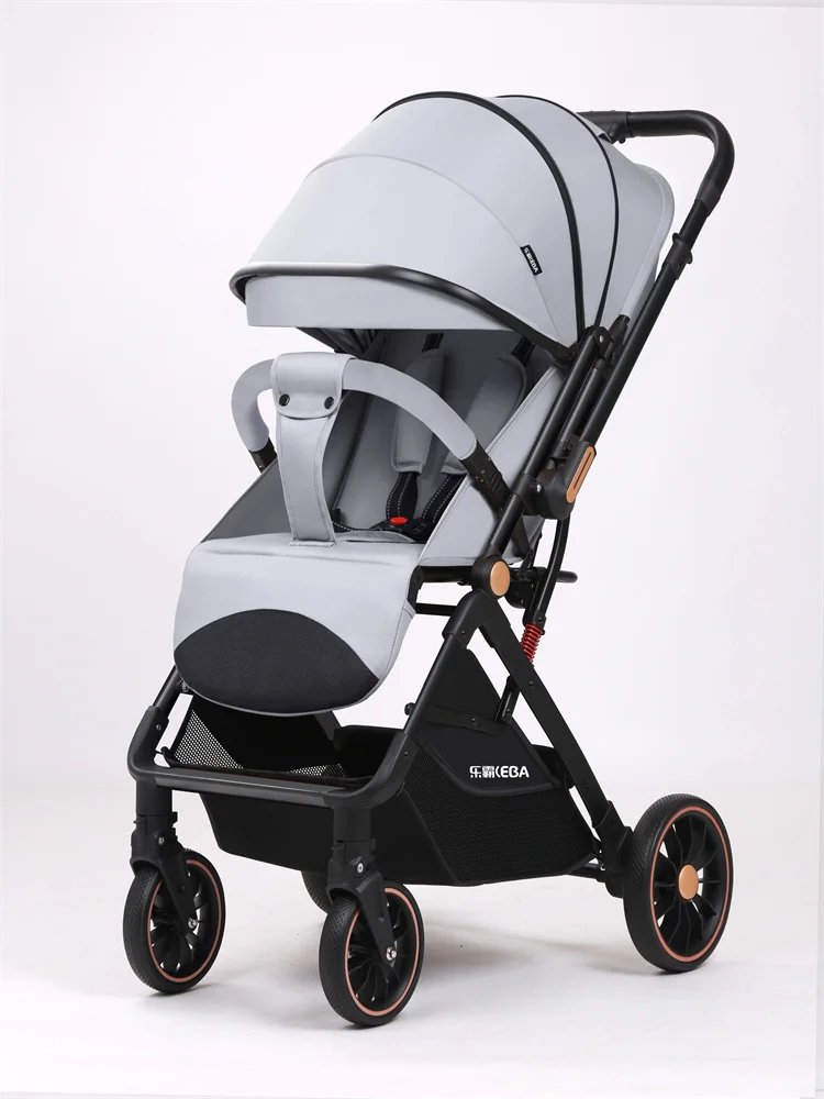 Customized Luxury Steel Frame Automatic Folding Stroller Baby Carriage Lightweight Baby Stroller For Babies