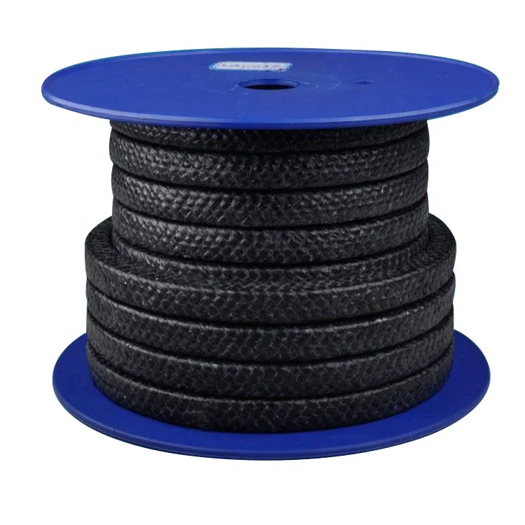 High stability and corrosion-resistant sealing material black PTFE gland packing
