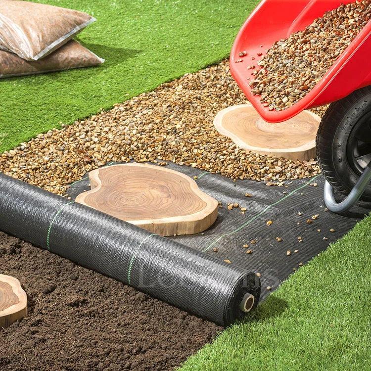 garden uv resistant woven plastic weed control barrier fabric