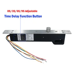 Electronic Door Lock Electric Access Control Bolt Lock Safe Secure Mortise Lock Time Delay Function