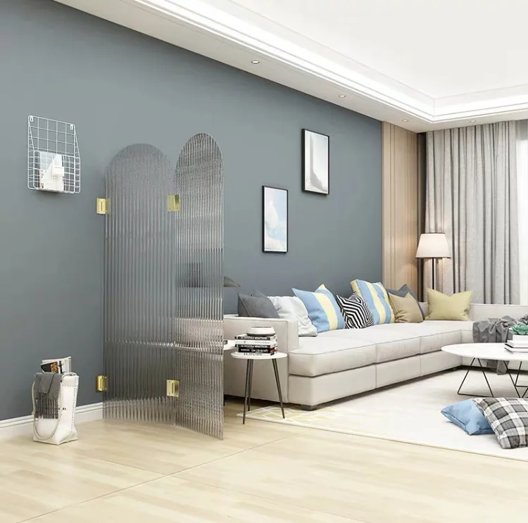 Transparent Partition Bathroom Hallway Livingroom Modern Simple Acrylic Mobile Screen