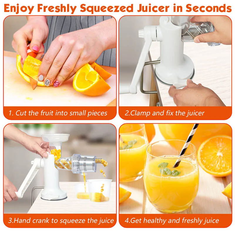 Popular Favourable Price Customized Product Stainless Steel Fine Mesh Manual Fruit Juicers