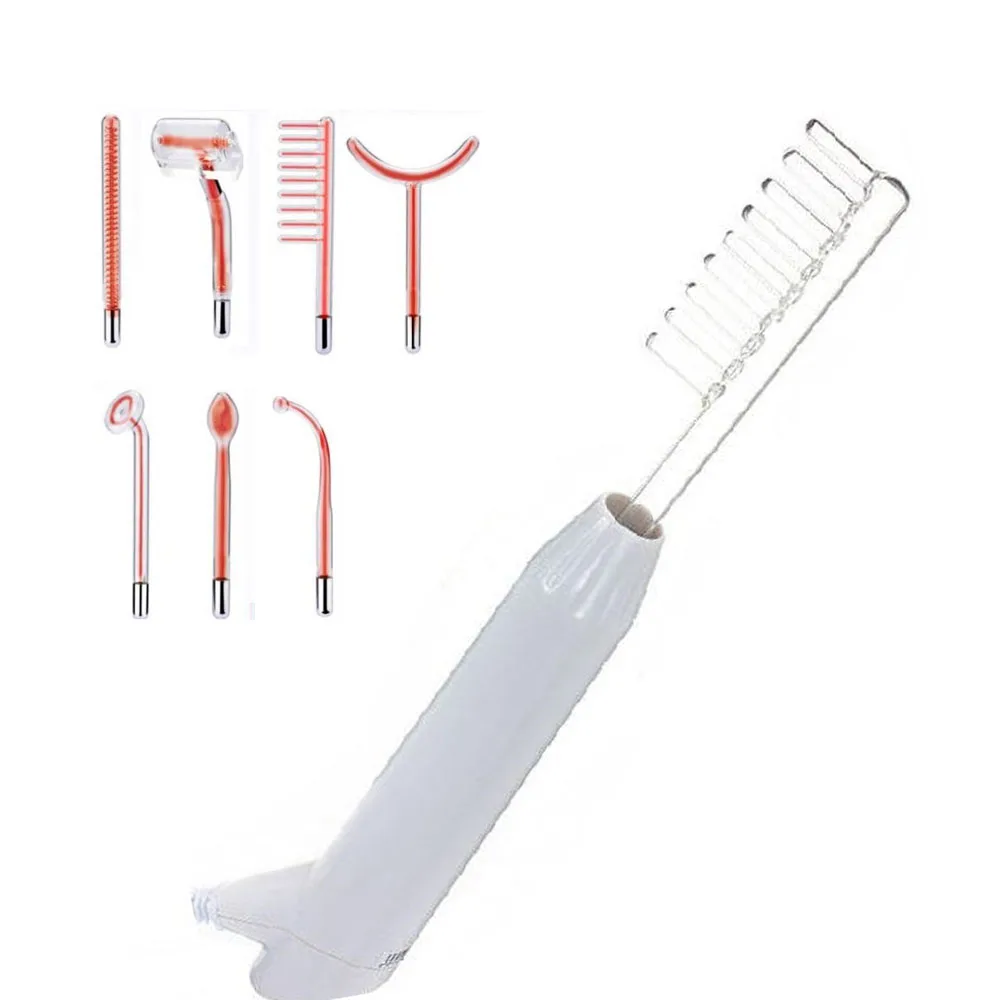 Portable High Frequency Facial Machine for Skin Tightening Acne Spot Wrinkles Remover Beauty Therapy With 7