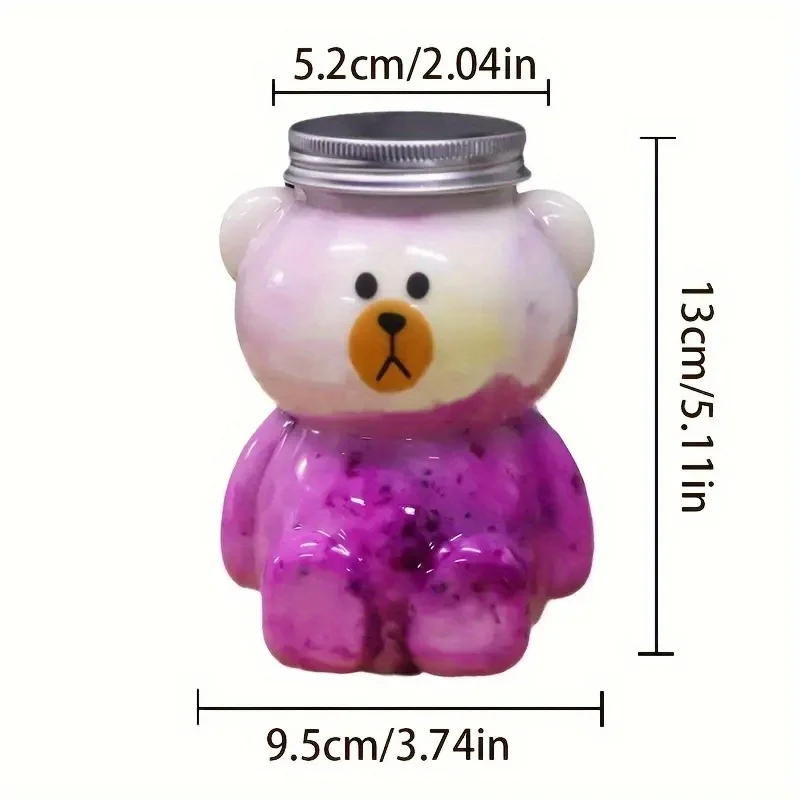 Hot Selling 16 OZ animal cute shape juice milk tea plastic PET bottle