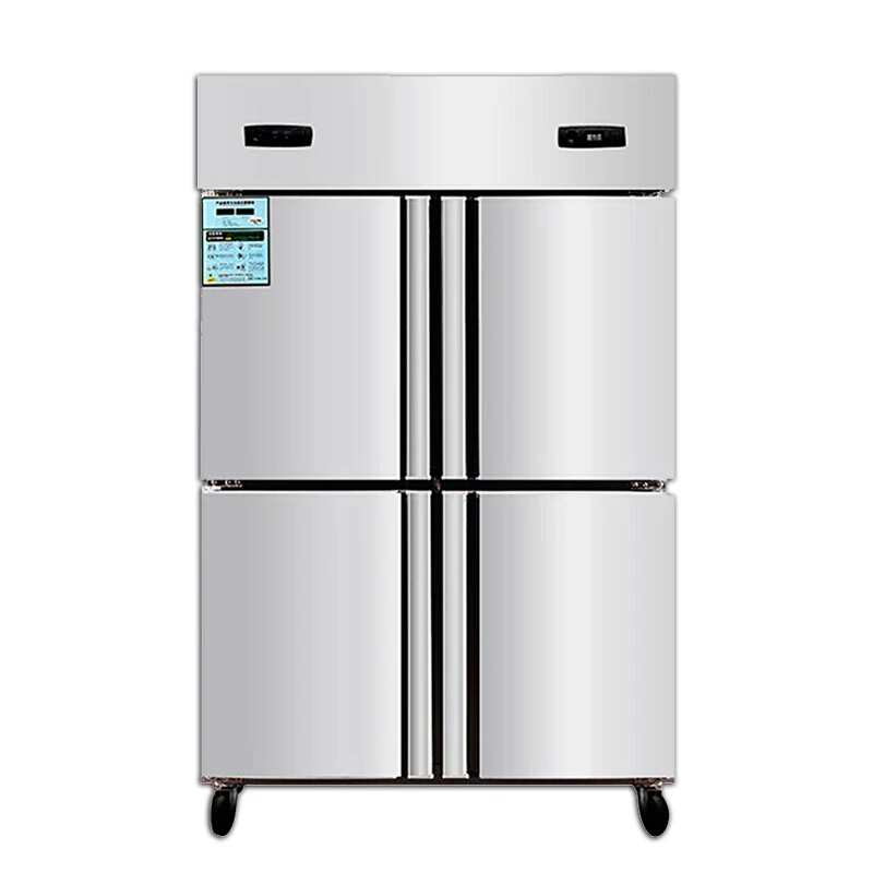 Restaurant Kitchen 4 Door 6 Door Commercial Upright Freezer Commercial Good Quality Stainless Steel Refrigerator