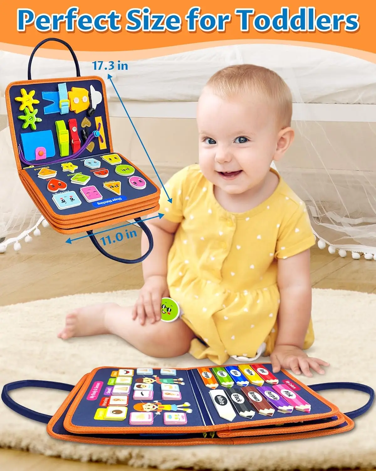 Hot Sale Travel Activity Toys Sensory Books For Children Busy Board For Kids Educational Montessori Toys For Toddler