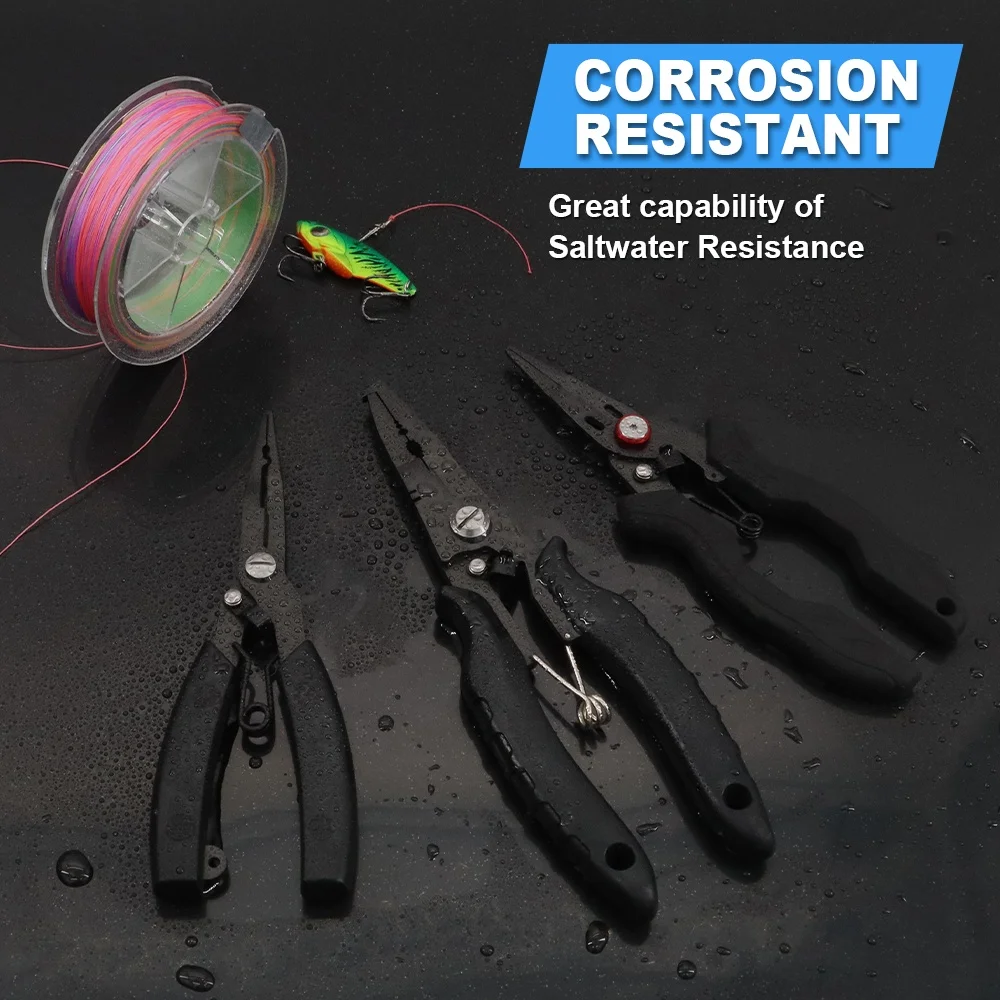 YUEYANG Fisherman Professional Fishing Pliers Resistant Saltwater Fish Hook for Cutting Braid Line Remove Hooks