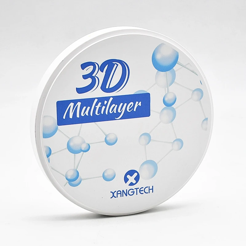 3D multilayer SST preshaded cad/cam dental zirconia block with 16 colors