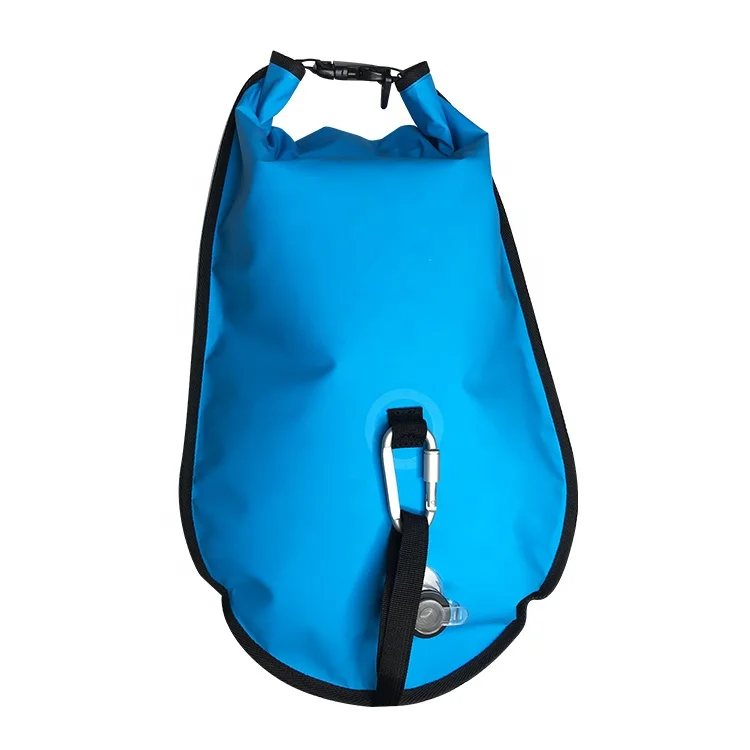 
waterproof inflated air bag pvc safety swim buoy float dry bag Lady backpack 