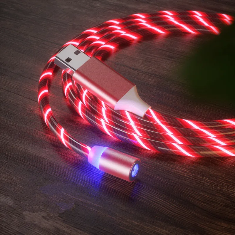  Новое поступление магнитный кабель 3 в 1 Micro Type C USB для быстрой зарядки и передачи данных быстрый светодиод телефона Android Samsung