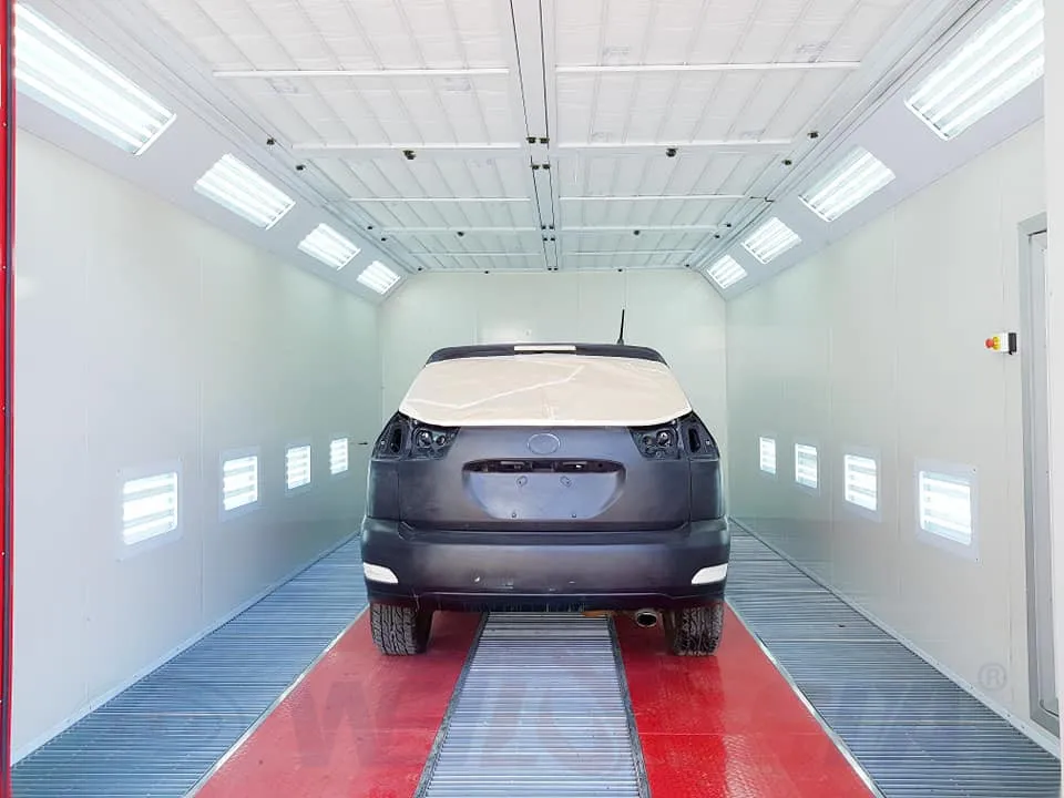 WLD9000 CE approved Car spraying booth with direct drive motor fan